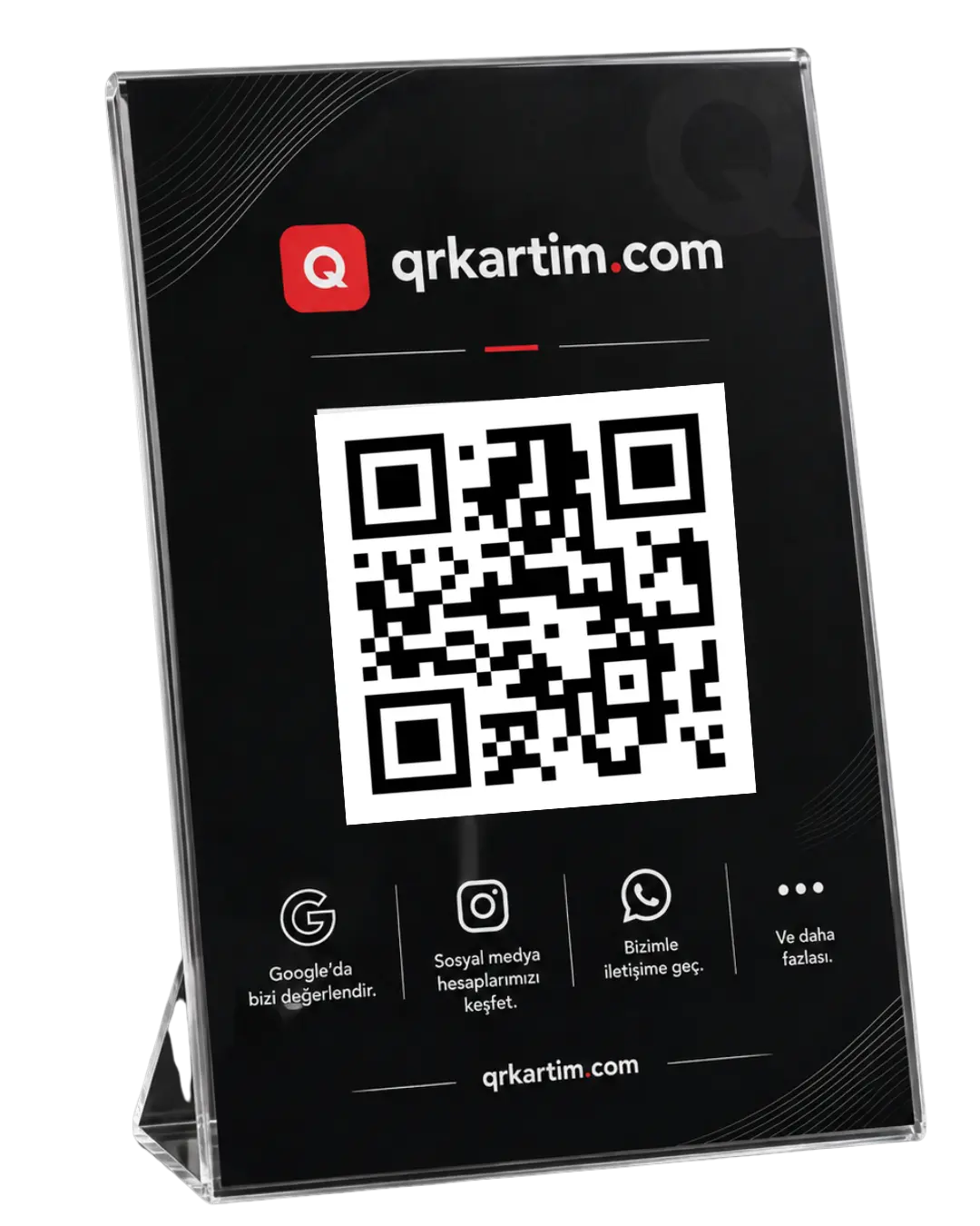 Dijital işletme kartı örneği